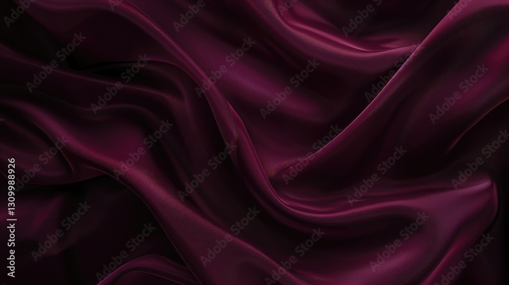 Fototapeta premium Deep Maroon Satin Material for Design Projects