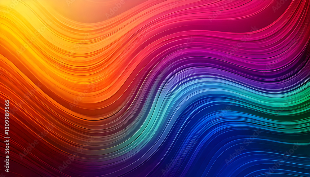 Colorful wavy lines creating vibrant abstract background Colorful wavy lines creating vibrant abstract background