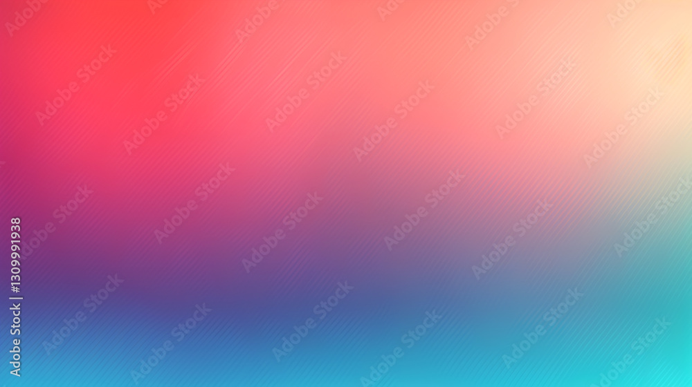 Obraz premium A soft gradient color background with smooth transitions of orange, pink, and blue for presentations.