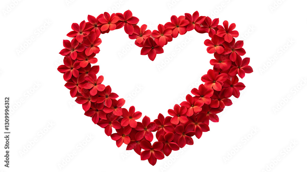 Mothers day, heart, with, red flowers, color, illustration Mothers day, heart, with, red flowers, color, illustration