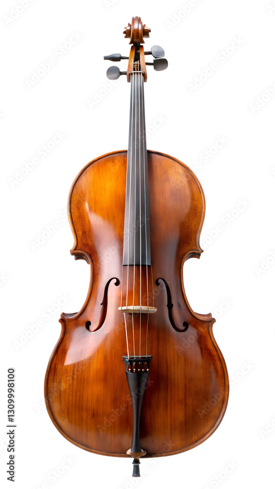 Fototapeta premium violin cello on white background