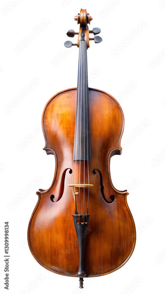 Fototapeta premium violin cello on white background