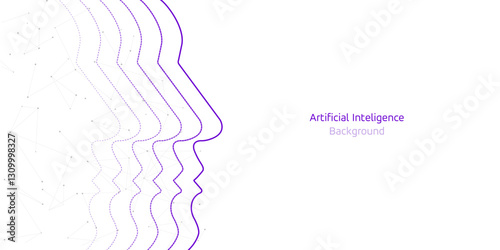 Artificial technology communication technology concept