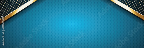 Wallpaper Mural Teal gold abstract banner design, dotted background, website header Torontodigital.ca