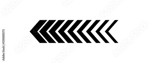 Chevron arrow icon. Moving arrows icon. blend effect, pointer, speed direction, road caution, military, navigation sign isolated on white background. Vector illustration.