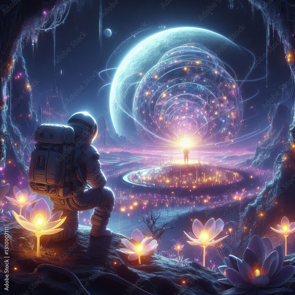 fantasy space scene fantasy space scene