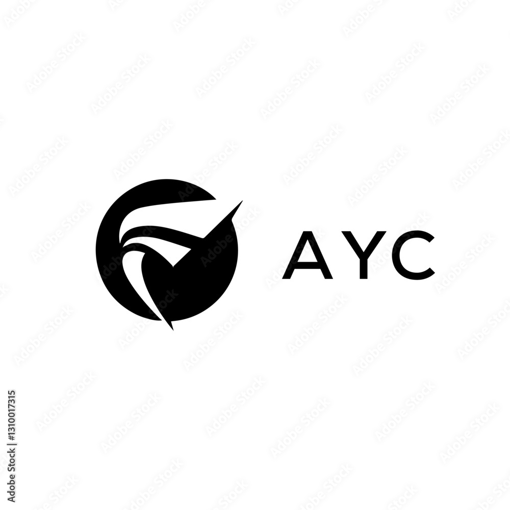 Fototapeta premium AYC Abstract initial monogram letter logo, alphabet al logo icon design