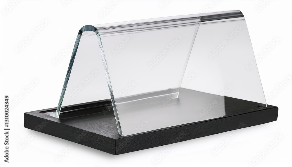 Transparent Acrylic Table Tent with Card Holder Modern 3D Rendered Translucent Design, Stylish and Functional, Perfect for Events or Home Decor. Transparent Acrylic Table Tent with Card Holder Modern 3D Rendered Translucent Design, Stylish and Functional, Perfect for Events or Home Decor.