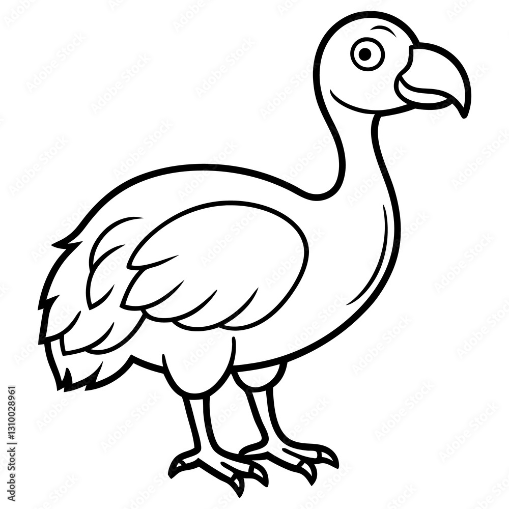 Cute Dodo Bird Coloring Page - Fun and Educational for Kids Cute Dodo Bird Coloring Page - Fun and Educational for Kids