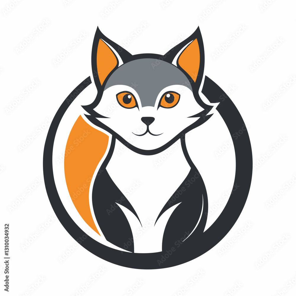 Obraz premium Simple Cat Logo Design Collections