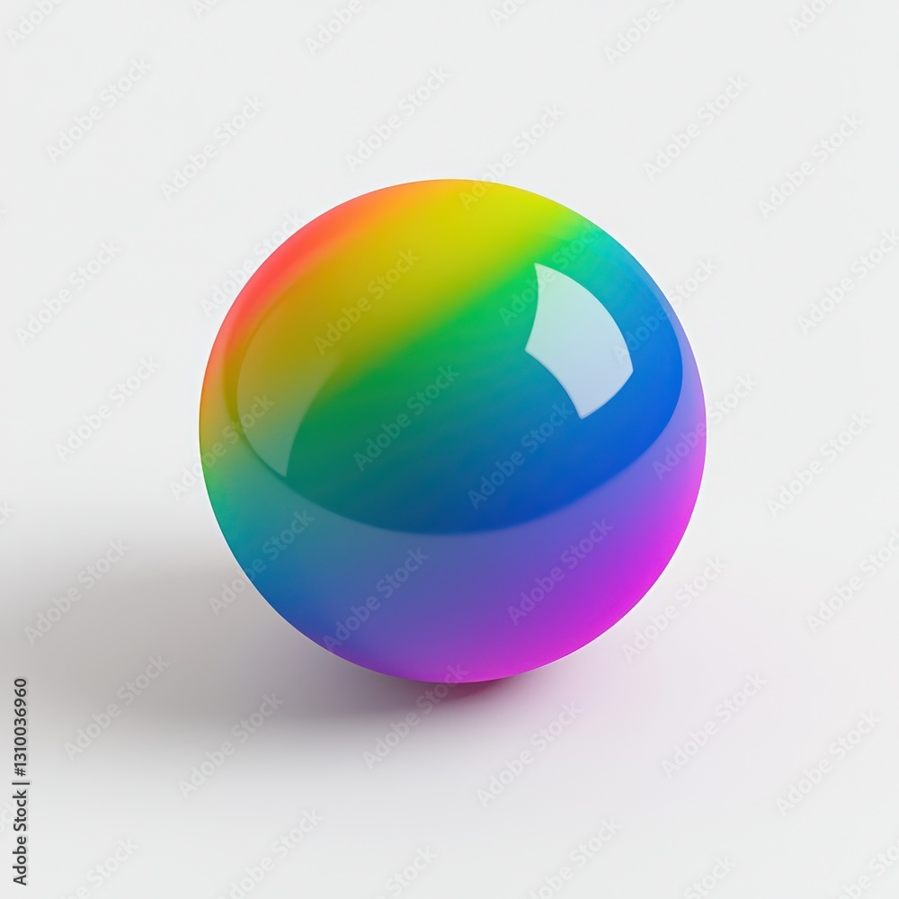 Bouncy, Colorful Toy Ball Icon, fun design. Bouncy, Colorful Toy Ball Icon, fun design.