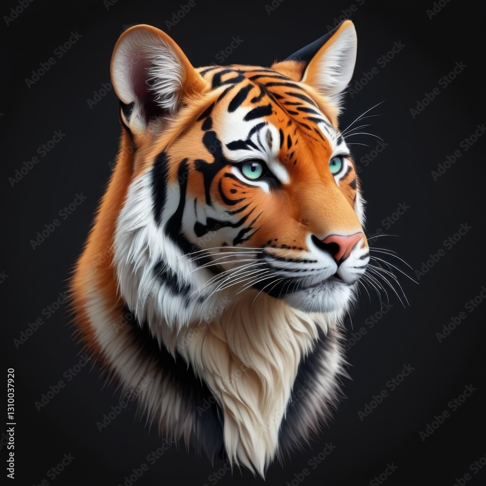 Fototapeta premium animal on black background