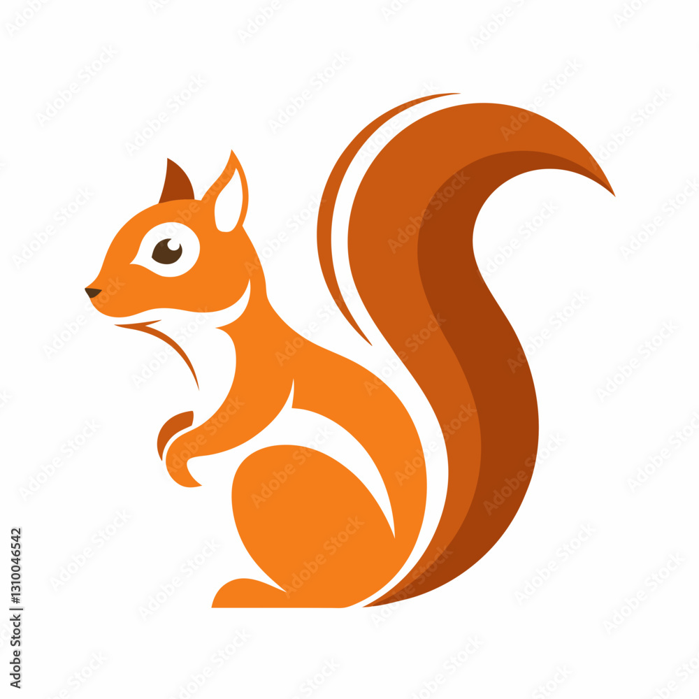 Obraz premium Simple Squirrel Logo Design Collections
