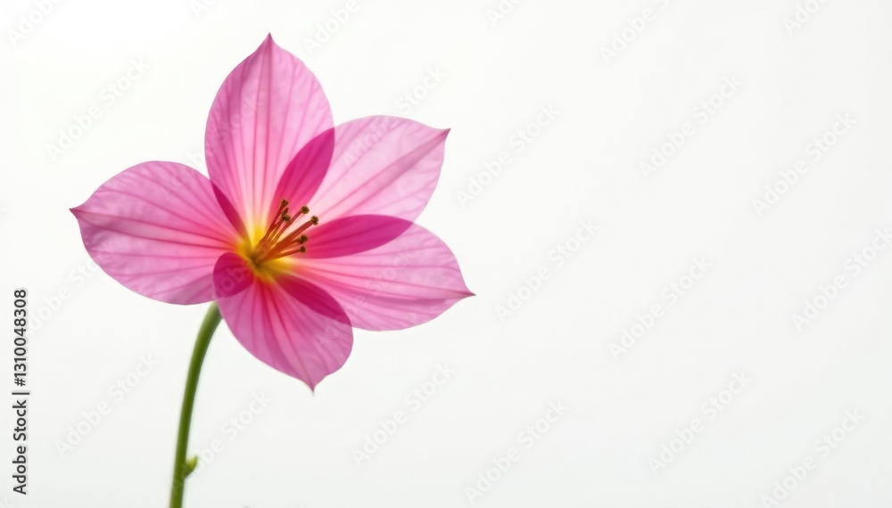 Simple and elegant flower isolated on white background, flower, elegant Simple and elegant flower isolated on white background, flower, elegant