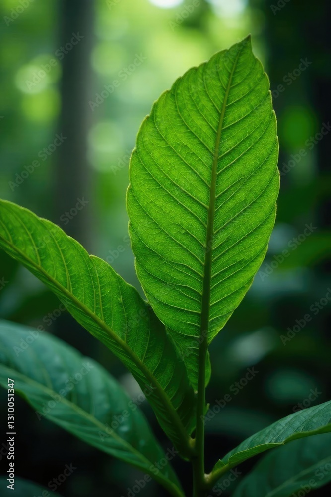 Foliage of Saraca Indica plant in tropical forest, Tropical forest, Greenery, Botany Foliage of Saraca Indica plant in tropical forest, Tropical forest, Greenery, Botany