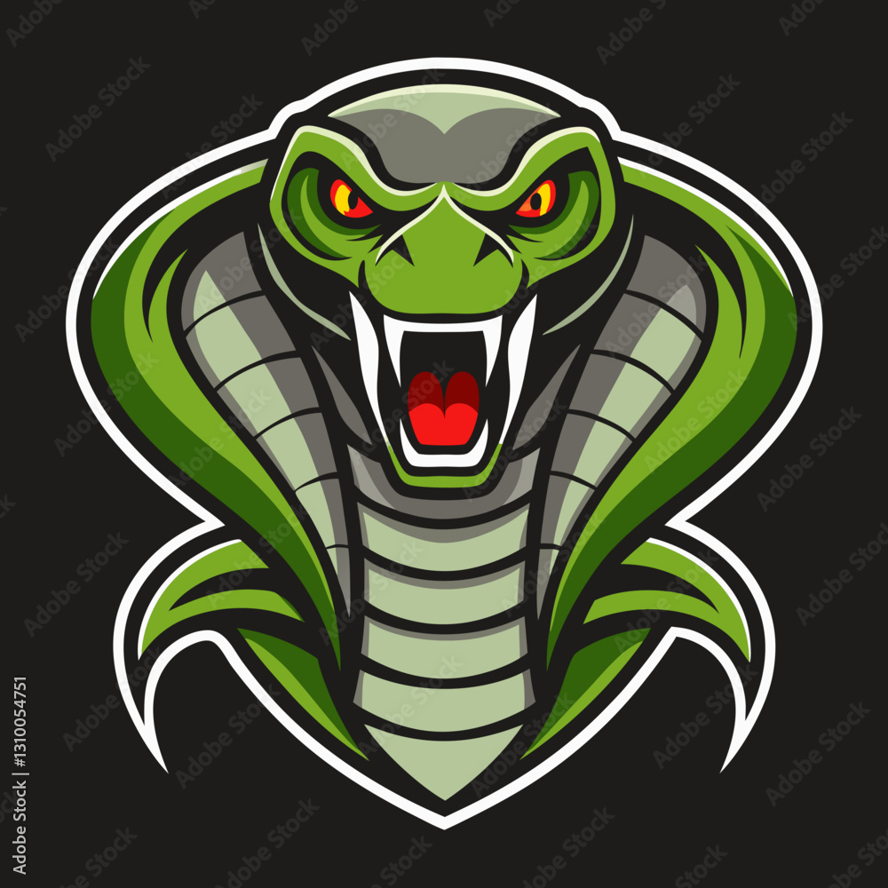 Obraz premium Simple Cobra Snake Logo Design Collections