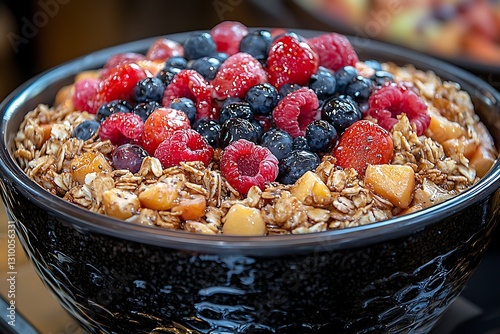 Berry Oatmeal Breakfast Buffet Bowl photo