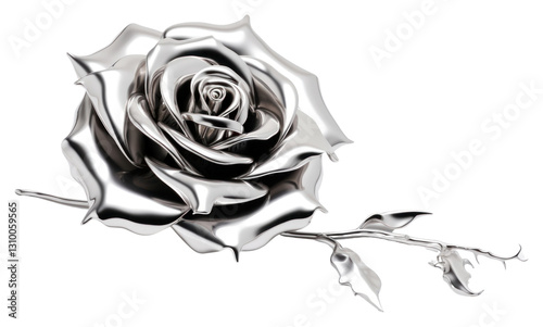Fototapeta Naklejka Na Ścianę i Meble -  PNG Flower plant rose monochrome.