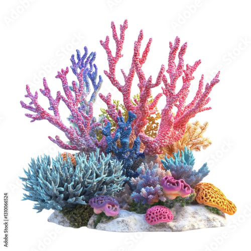 Vibrant coral reef breathtaking underwater scene colorful marine life