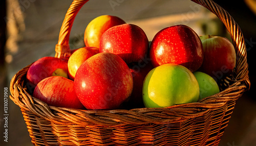 Manzanas en una canasta