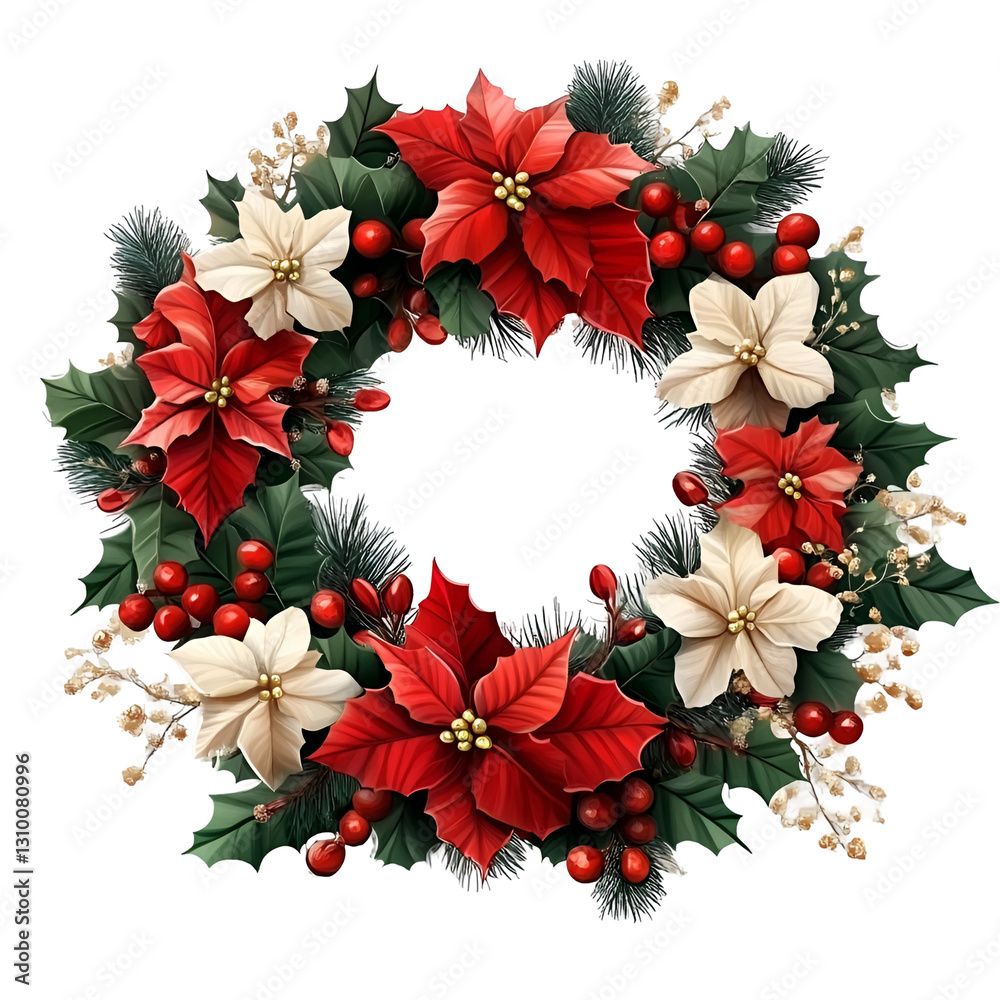 Christmas Wreath isolated on transparent background
Christmas Wreath isolated on transparent background