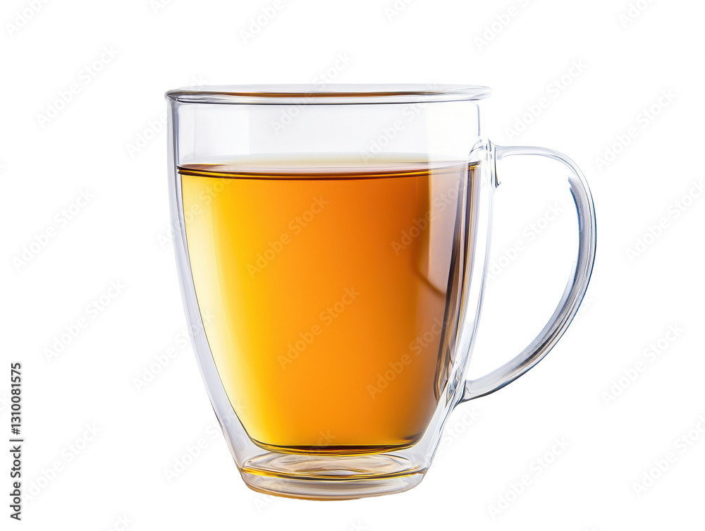 Isolated Glass Mug with Tea Isolated Glass Mug with Tea