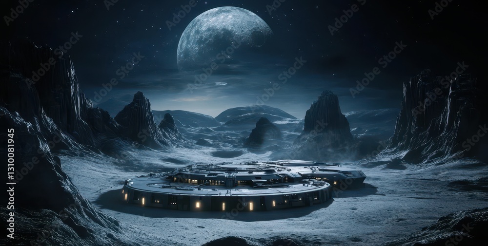 Concealed Facility on the Lunar Surface