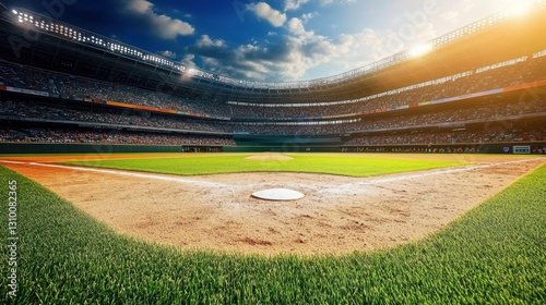 Experience the excitement of a professional baseball grand arena.