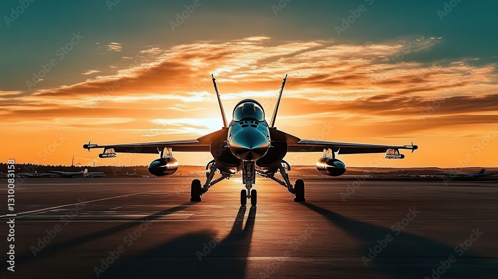 Airforce jets on standby for mission.