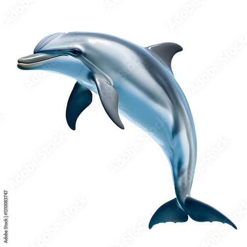Wallpaper Mural dolphin on a transparent background png isolated Generative Ai Torontodigital.ca