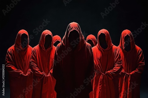 Obraz na płótnie Unveiling the dark ceremonies of evil rites. w salonie