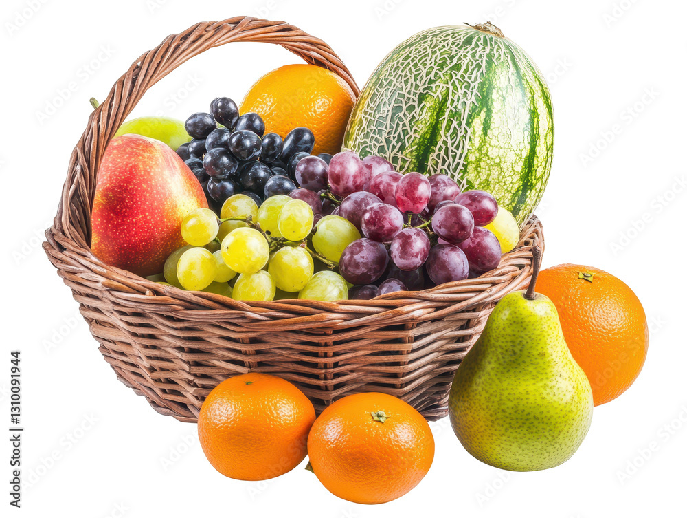 Isolated Fruit Basket Isolated Fruit Basket