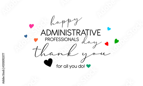 administrative professionals day happy holiday concept
