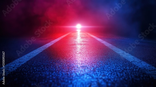 Night Road Emergency Lights