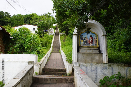 Fototapet Ascent to Our Lady of Fatima. Baturité, Ceara, Brazil.