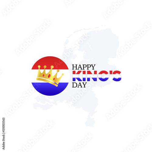 vector graphic of kings day for kings day celebration