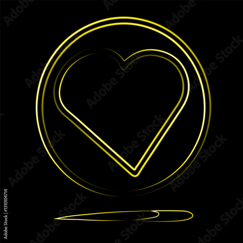 Vector isolated illustration of Korean dalgona game with heart-shaped challenge.