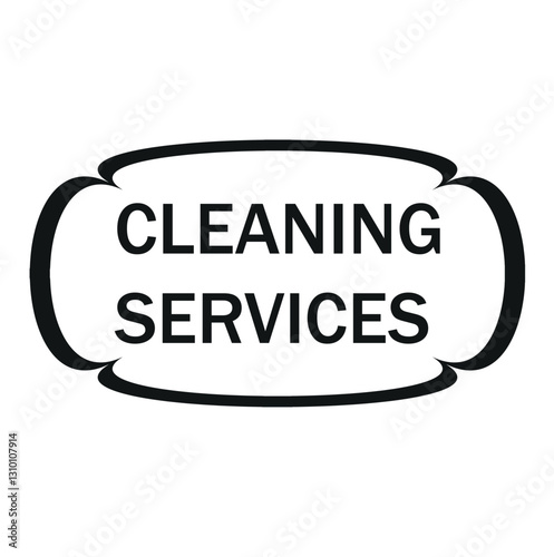 red stamp on white background. cleaning service vector icon