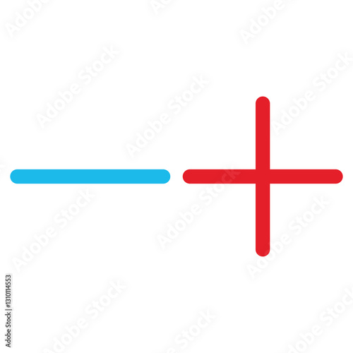 Plus, minus, multiplication and division mathematical symbols set. arithmetic education signs for web, app, infographic. Math operations realistic vector illustration isolated