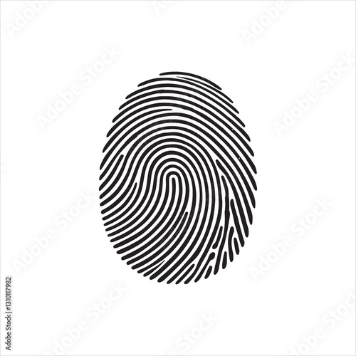 fingerprint lock secure security logo vector