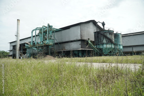 grain elevator in the countryside