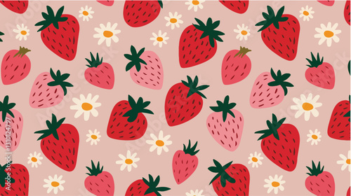 seamless pattern with fruits