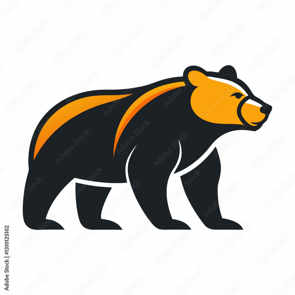 Fototapeta premium Simple Bear Logo Design Collections