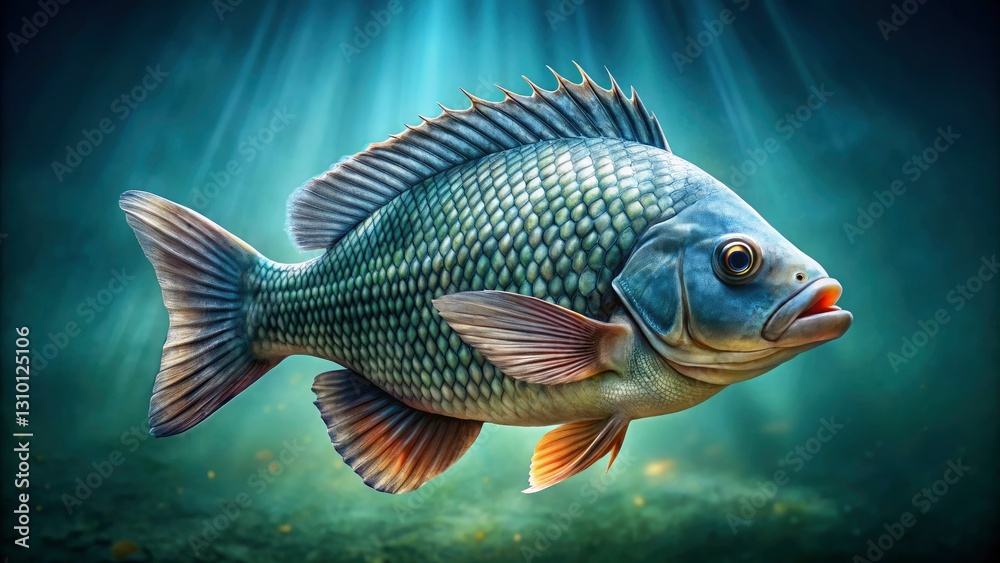Giant Tilapia Fish, 5 Pound, High-Resolution Image, Educational Stock Photo, Aquatic Life Giant Tilapia Fish, 5 Pound, High-Resolution Image, Educational Stock Photo, Aquatic Life