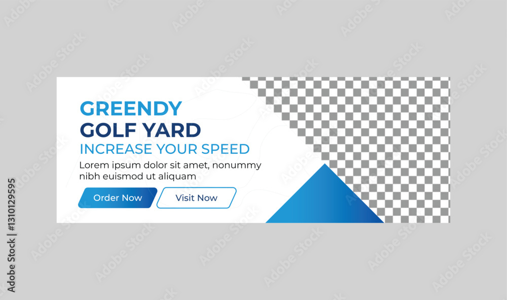 Fototapeta premium Golf Yard Banner