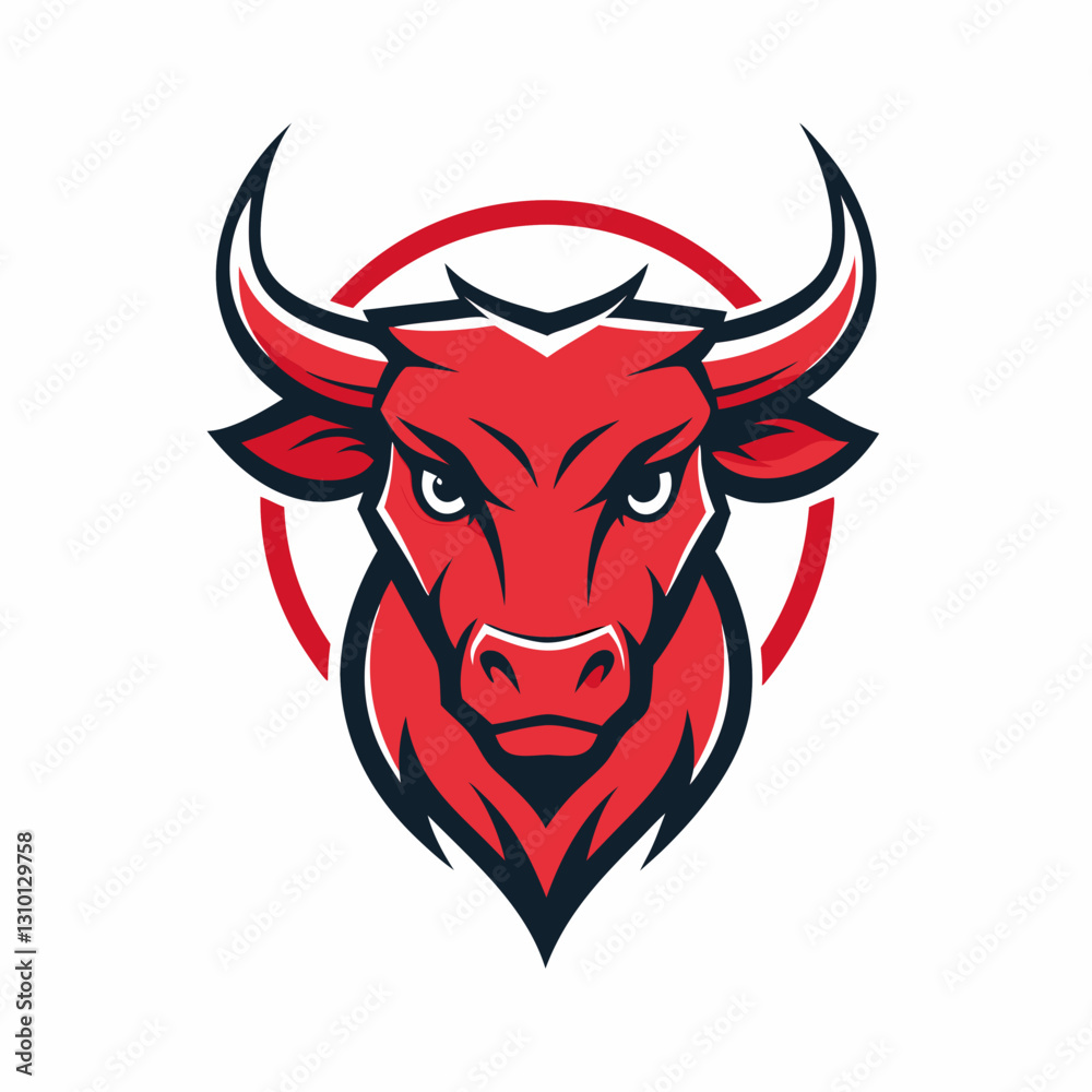 Fototapeta premium Simple Bull Logo Design Collections