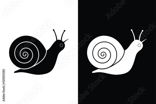 Snail insect icon vector on White Background ,Vector Art Illustration on white background.