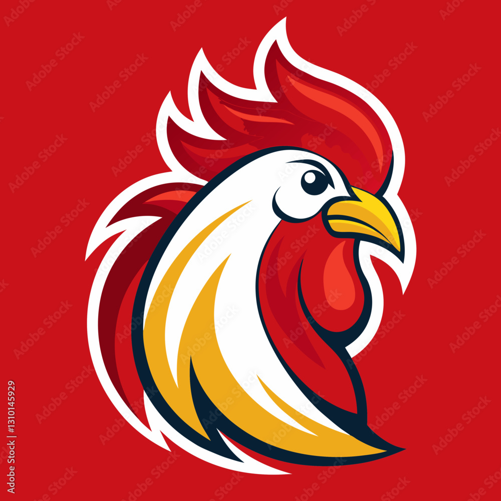 Obraz premium Simple Rooster Logo Design Collections