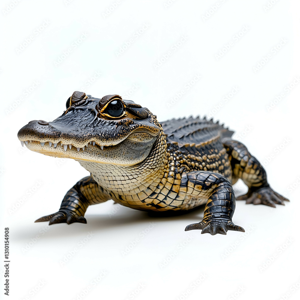 Obraz premium Captivating Crocodile Wildlife: Exotic Reptile and Prehistoric Predator in its Natural Habitat