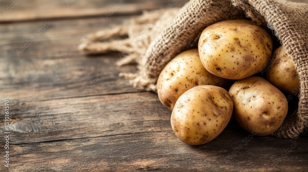 Freshly dug potatoes on a wooden table. Ready to peel and eat. Organic and vegan.
Freshly dug potatoes on a wooden table. Ready to peel and eat. Organic and vegan.